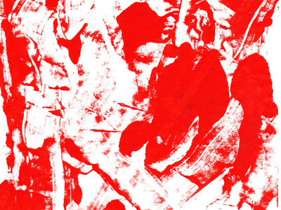 Monotype rouge original, tirage unique main photo