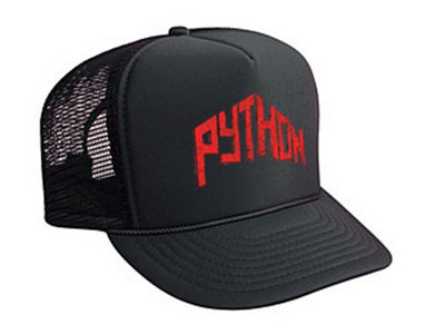 PYTHON trucker hat w/ RED logo main photo
