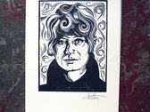Shirley Collins Woodcut Print by Foghorn Hayes photo 
