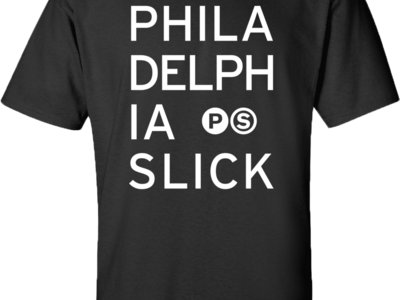 Phila-delph-ia Slick T-Shirt (White on Black) main photo