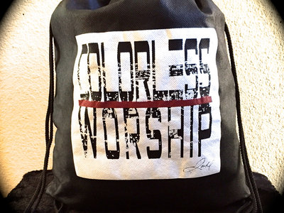 Black Colorless Worship Tote Bag main photo