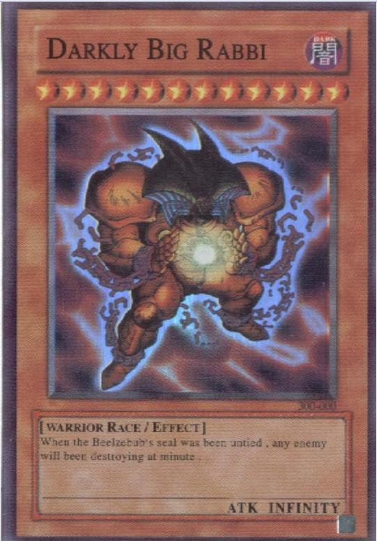 yugioh card darkly big rabbi Darkly Big Rabbi Yu Gi Oh! RARE Card