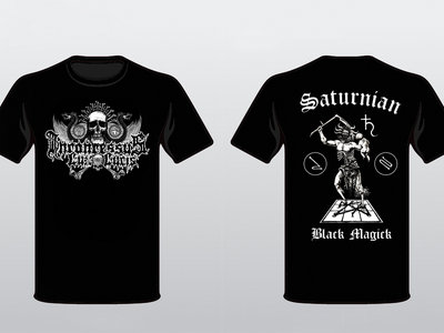 Saturnian Black Magick logo shirt main photo