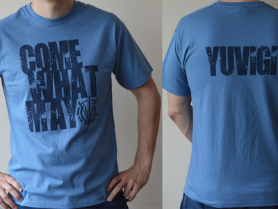 COME WHAT MAY Male T-shirt (Steel Blue) main photo