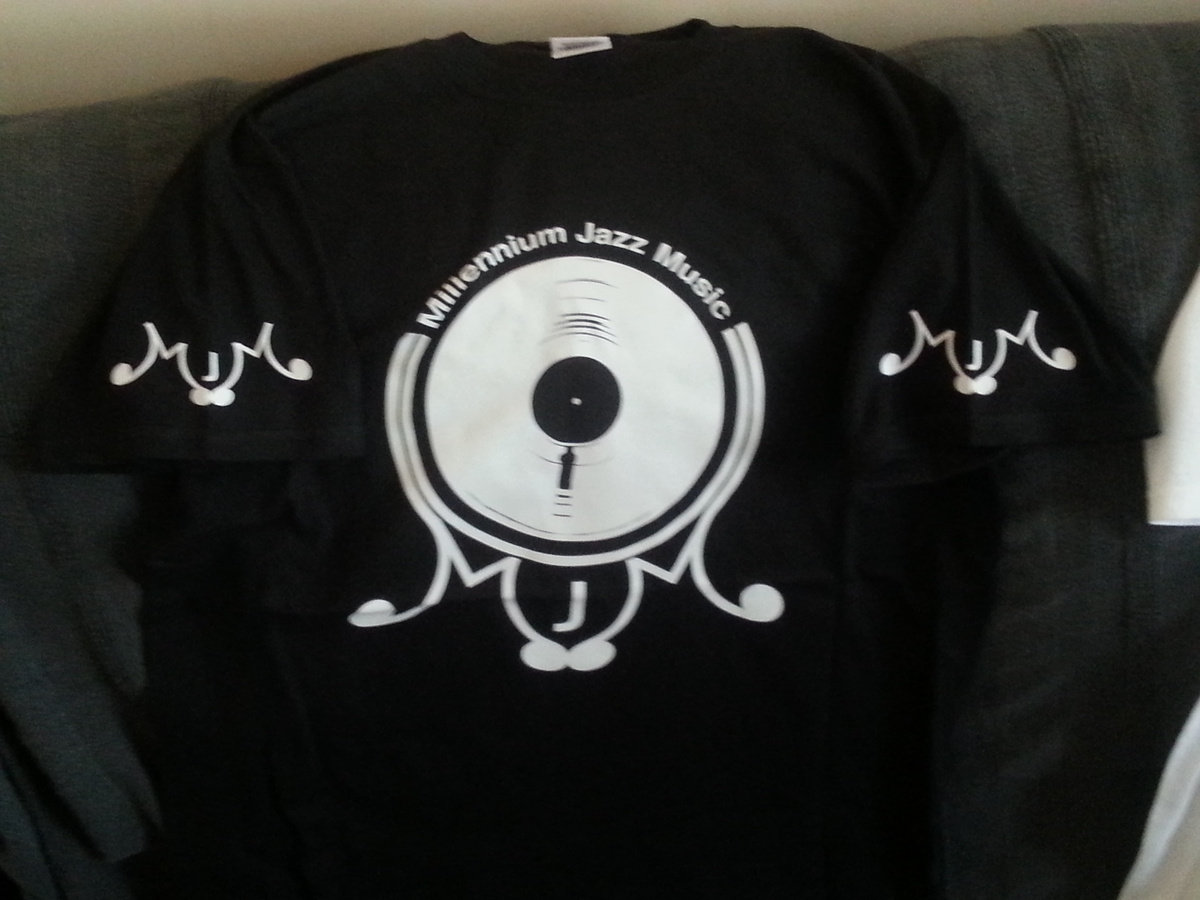 MJM T-shirts - MJT#02 - Black + White Logo M | Millennium Jazz Music