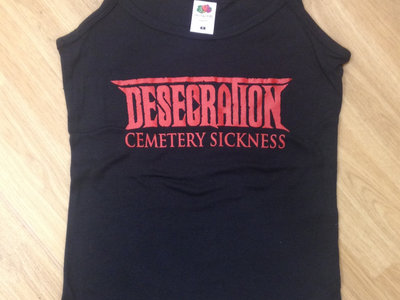 Cemetery Sickness Girlie shirt - Red print SOLD OUT main photo