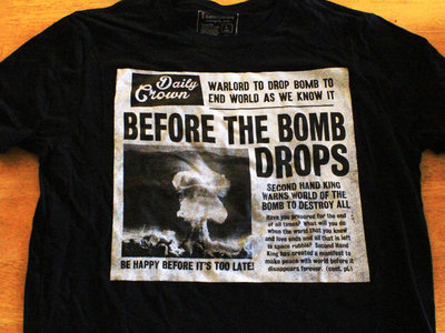 LIMITED EDITION: Before the Bomb Drops Newspaper Print Shirt main photo
