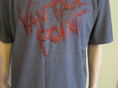 Unisex Grey Vantage Point Blood Logo T-Shirt main photo