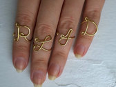 4-letter ring set by Frances Rae - RLJD or custom! photo 