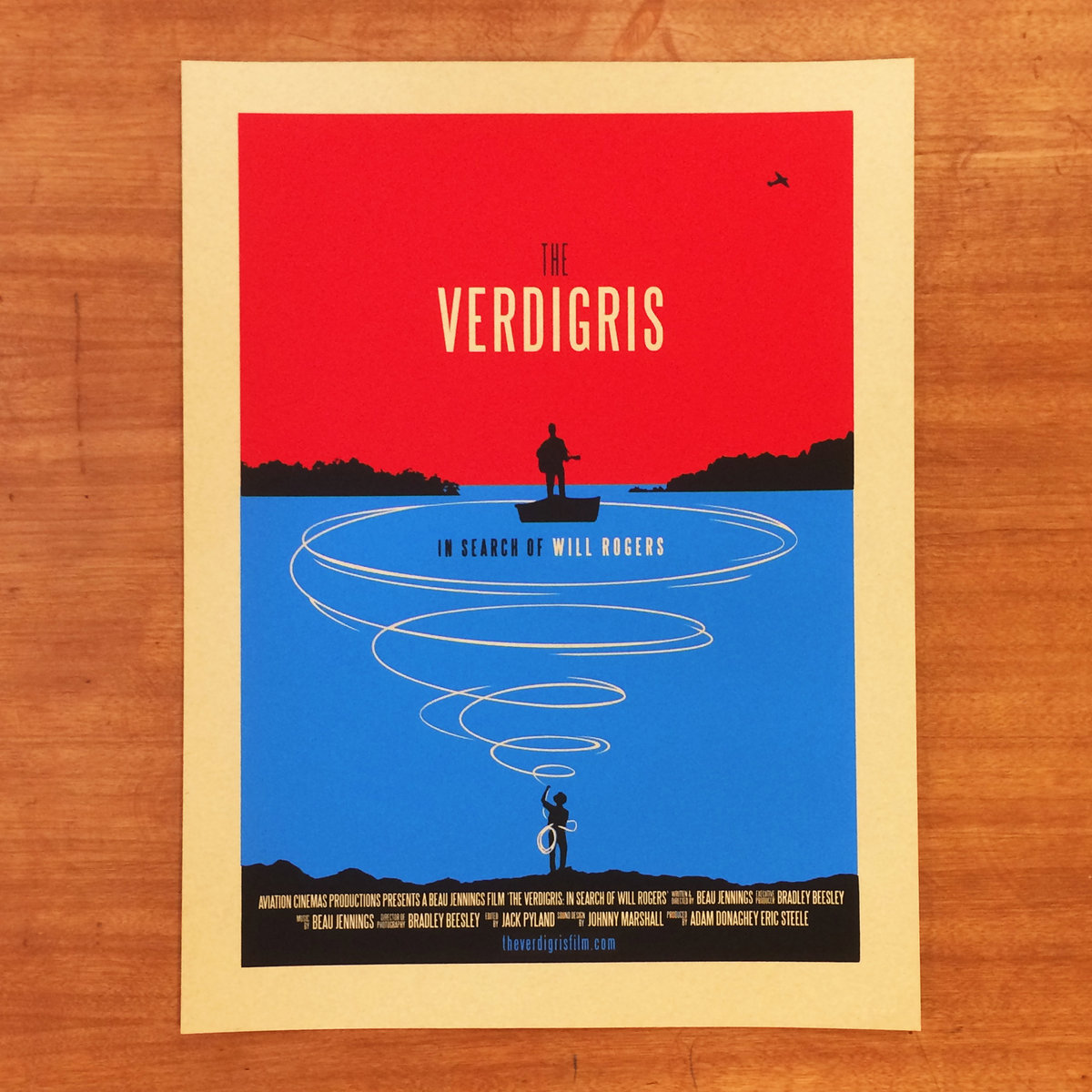 The Verdigris In Search Of Will Rogers 18 X 24 Silk Screen Movie The Verdigris In Search Of Will Rogers 18 X 24 Silk Screen Movie Poster