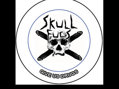 Black on White Skull and Crossboners 1" Button main photo