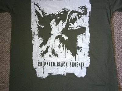 Wolf Stencil T-Shirt | Crippled Black Phoenix