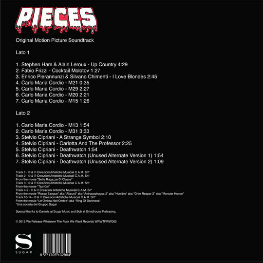 Pieces (Original Motion Picture Soundtrack) | Various Artists | WRWTFWW  Records