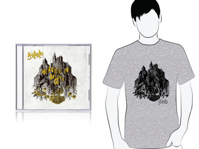 CD "Heaven In Any City" + T-Shirt Homme ou Femme <<PACK >> main photo