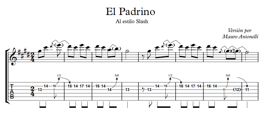 El Padrino - Al estilo Slash | El Profe Mauro