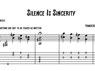 Blake Mills // Silence Is Sincerity transcription main photo