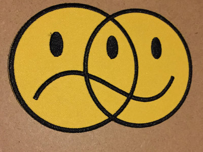 Happy Sad Venn Diagram embroidered patch 4.5" main photo