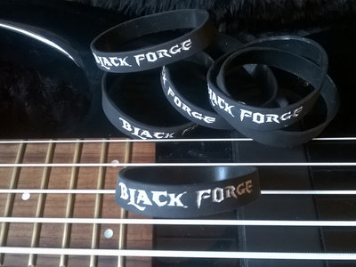 Black Forge silcon wrist band / bangle main photo