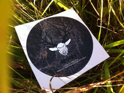 Black Abstract Deer sticker main photo