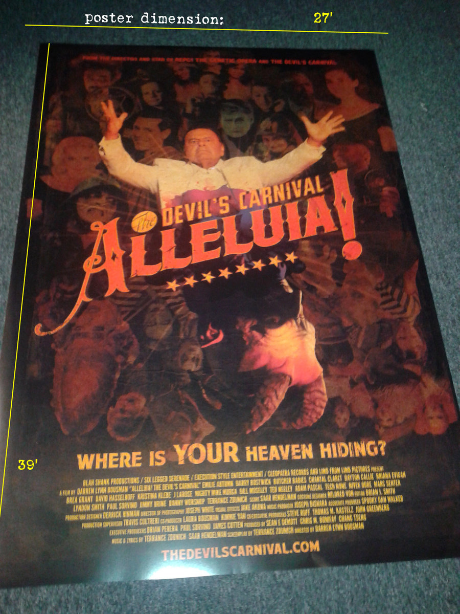 alleluia the devil s carnival limited edition movie poster 27x39