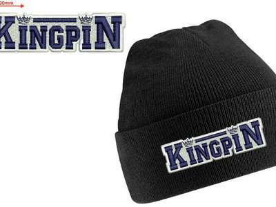 Kingpin stitched logo beanie hat main photo