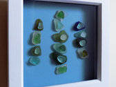 Unique Framed Sea Glass Artwork and Sea Glass Inspired Track / Download photo 