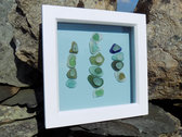 Unique Framed Sea Glass Artwork and Sea Glass Inspired Track / Download photo 