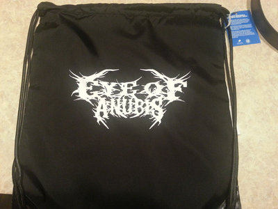 Black Cinch Bag with Eye Of Anubis Logo main photo