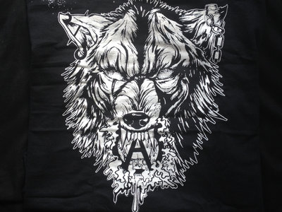 Wolf T-Shirt: White On Black main photo