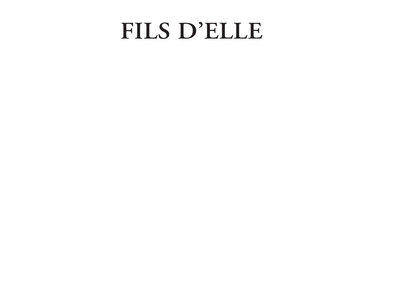 livre "FILS D'ELLE" main photo