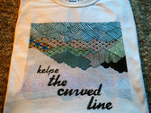 T-Shirt - 'The Curved Line' (white) photo 