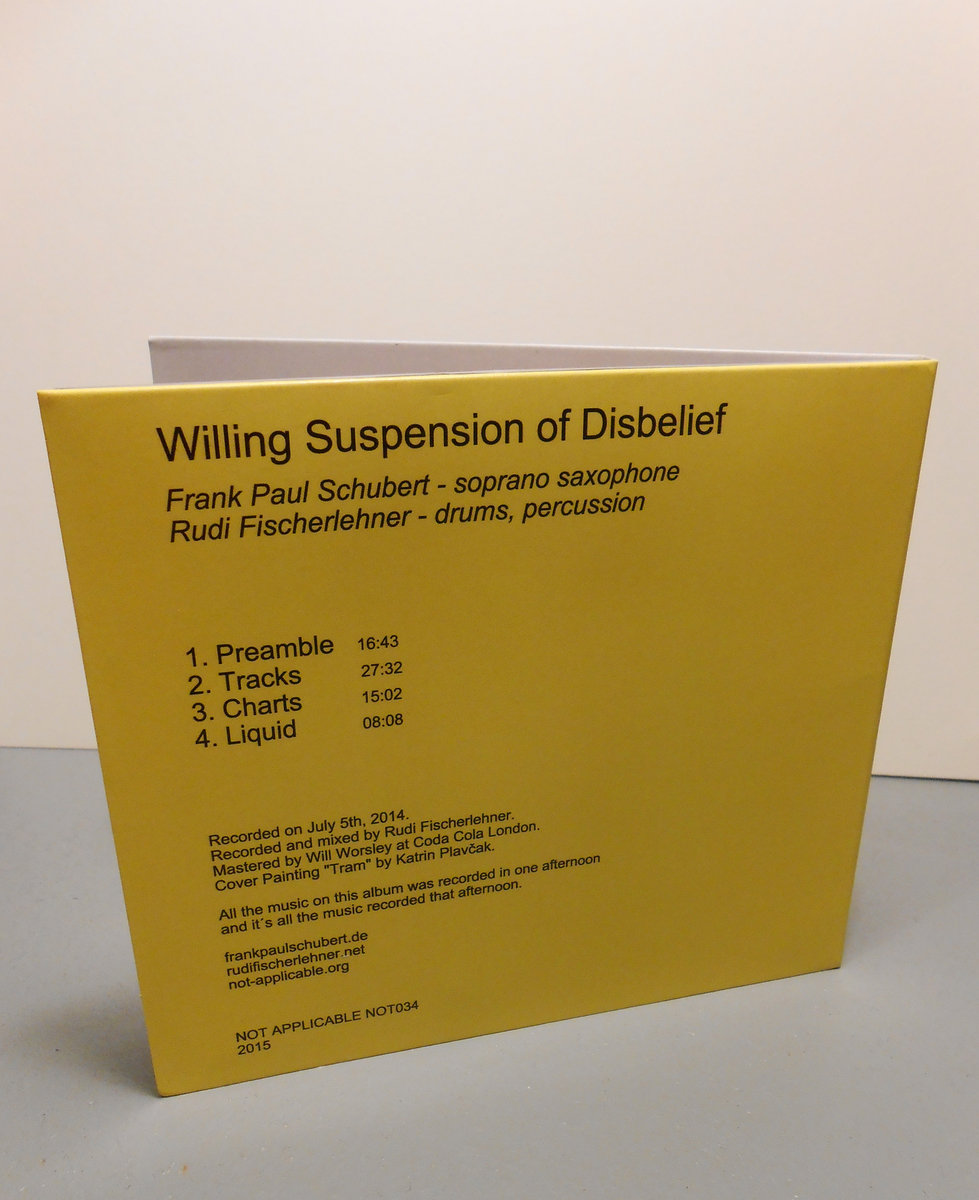Willing Suspension of Disbelief Frank Paul Schubert / Rudi