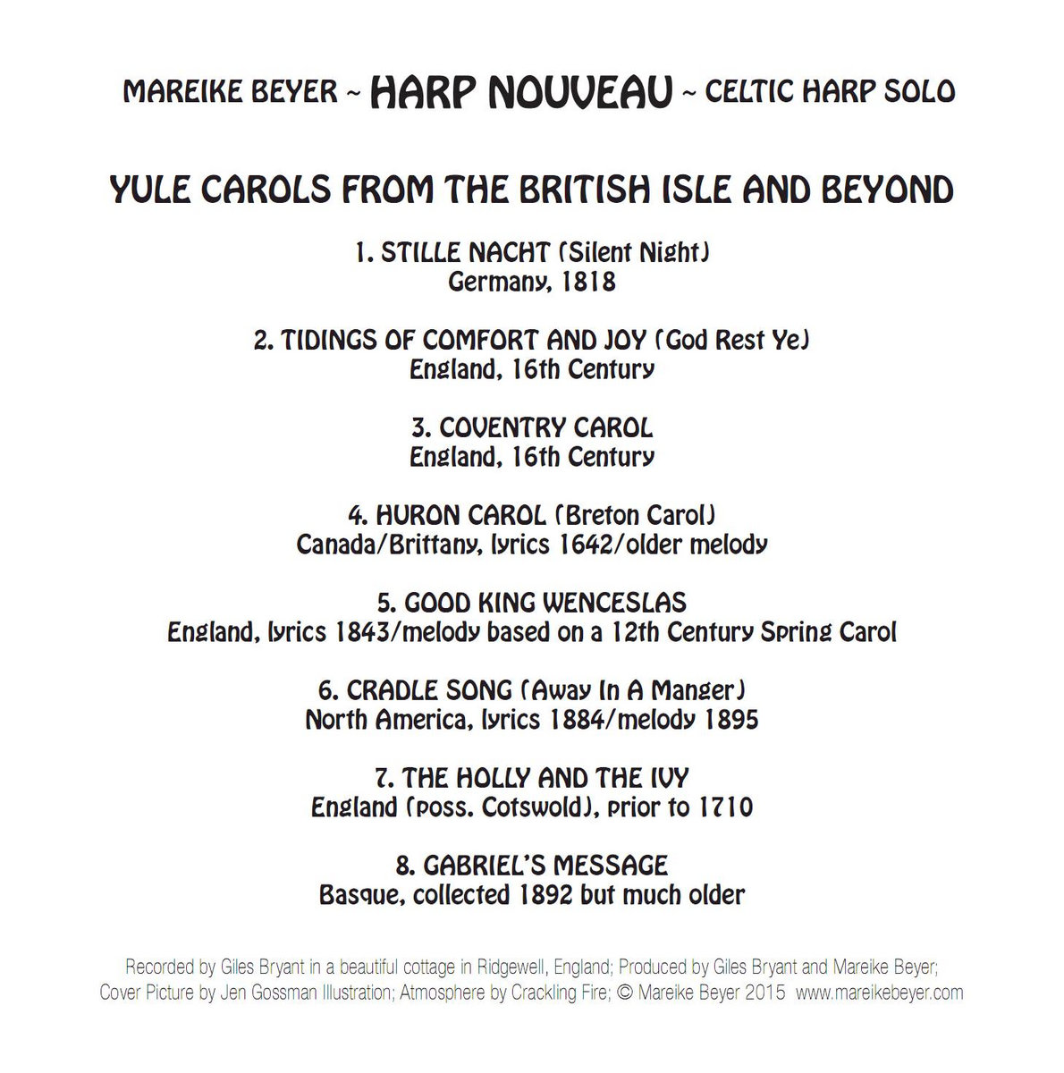 Tidings Of Comfort God Rest Ye Snippet Mareike Beyer