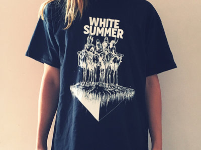 White Summer Space Wizards Logo T-Shirt (Black) main photo