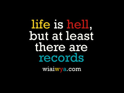 life is hell but at least there are records - wiaiwya tote main photo