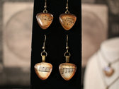 Hand-Distressed "Music to my Ears" Earrings photo 