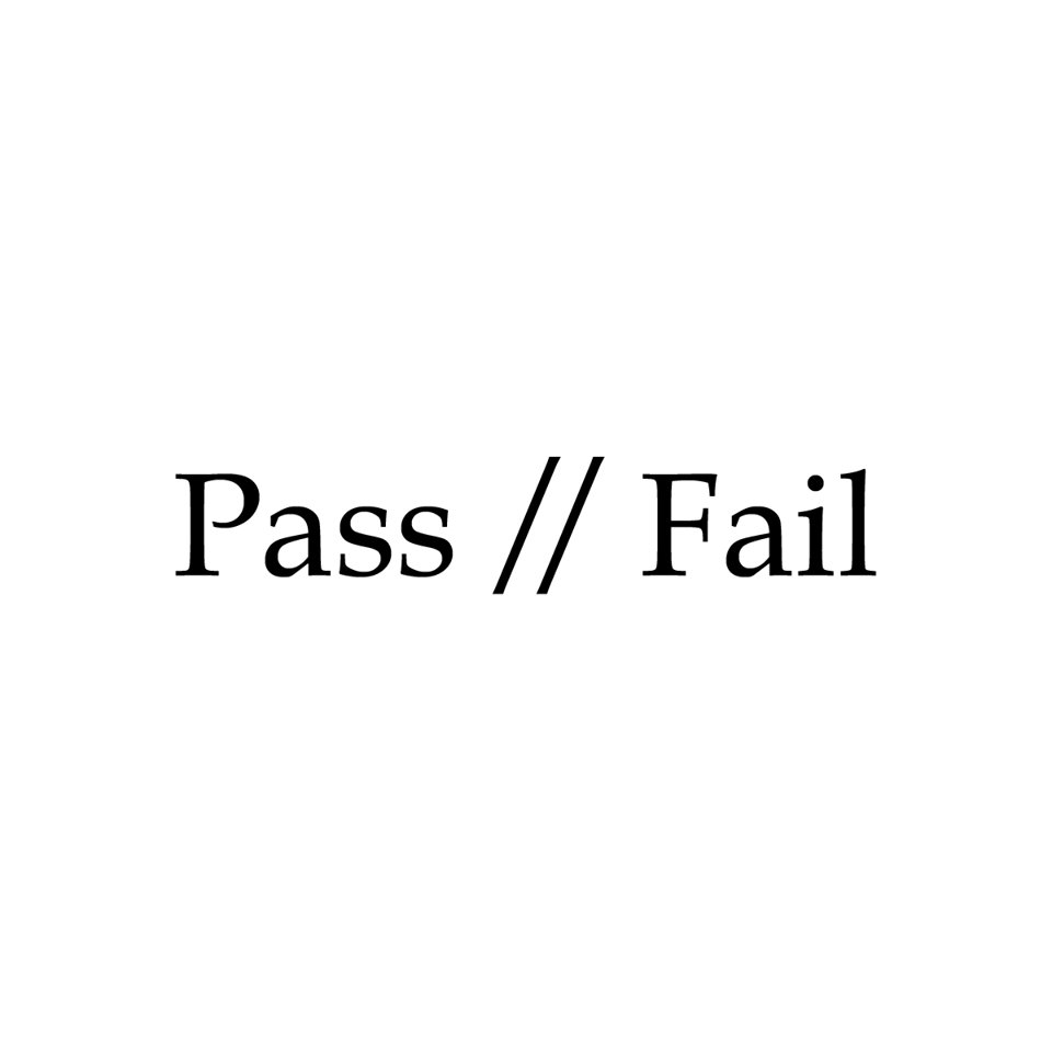 Pass // Fail (Demo) | Pass//Fail image.