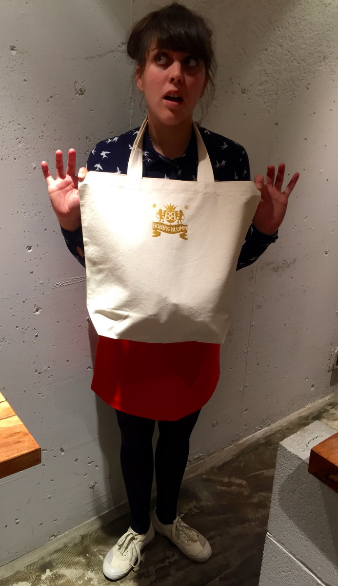 B B Tote Bag Natural Teto Records