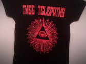 Telepaths T-Shirt - Red on Black photo 