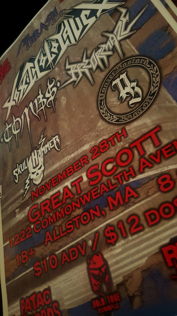 toxic holocaust tombs razormaze show flyer 11 28 2010 toxic holocaust flyers