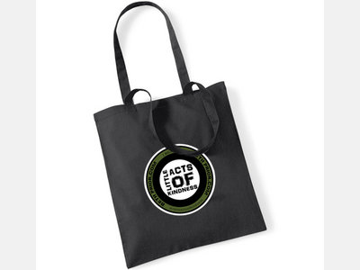 Black tote bag plus goodies & free download! Round print main photo