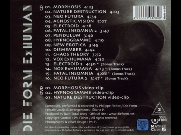 ブランド通販 (CD+DVD) EXHUMAN | Form Die 洋楽