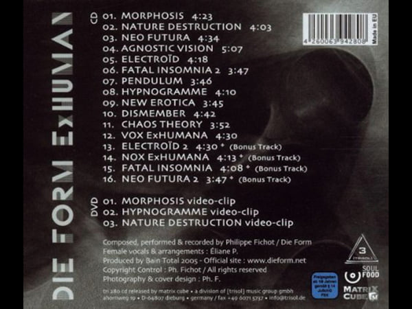 洋楽 Die Form / Exhuman EXHUMAN (CD+DVD) | Die Form