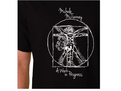 Michele McTierney "A Work in Progress" T-Shirt Vitruvian Woman Graphic (2X, 3X)  Short-sleeve main photo