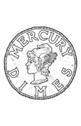 Mercury Dimes photo