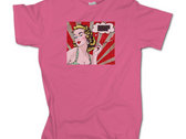 Ladies T-Shirt Debut Album Cover Pink photo 