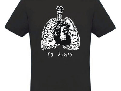 ''to purify'' black t-shirt main photo