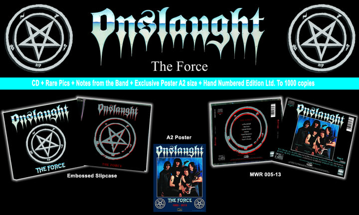 ONSLAUGHT - The Force CD Remastered Edition | METAL WAYS RECORDS