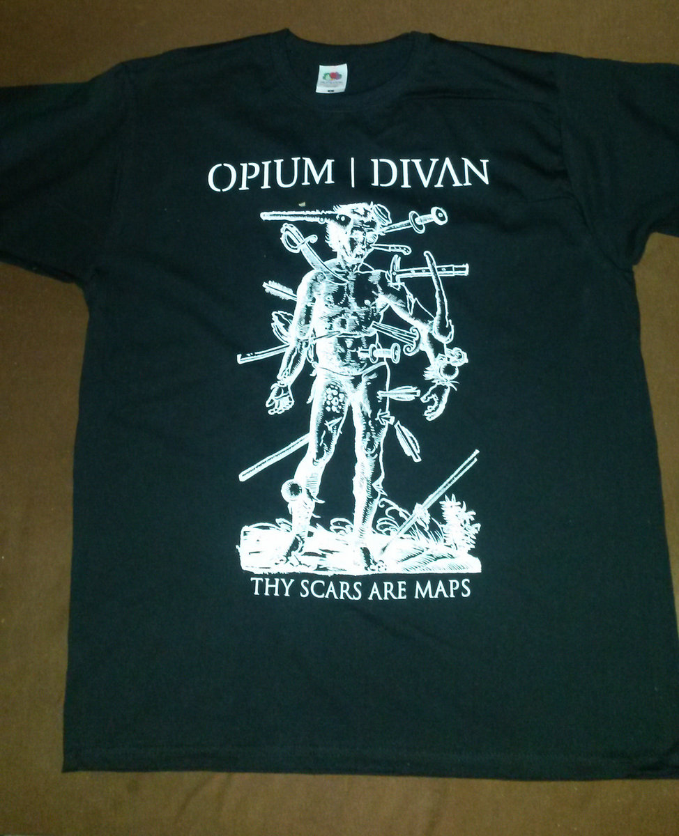 Opium Divan 'thy scars are maps' t-shirt | Opium Divan