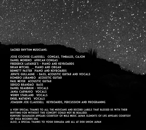 Joe Claussell / Thank You Universe レコード Thank You Universe - CD Release. SOLD OUT | Joaquin Joe